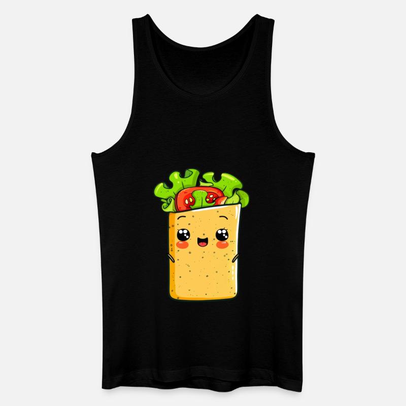 Lustiger Wrap Comic - Männer Bio Tank Top - Schwarz