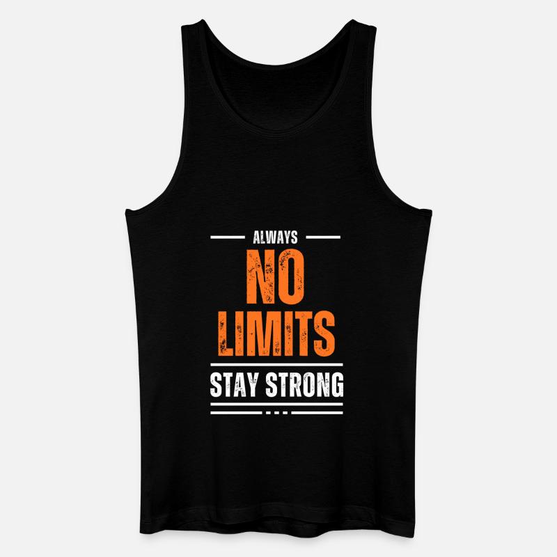 NO LIMITS - Männer Bio Tank Top - Schwarz