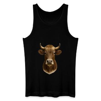 La plus belle vache - Débardeur bio Homme - noir - Devant