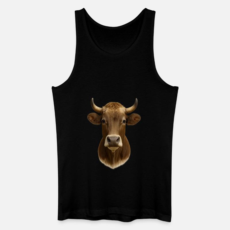 The most beautiful cow - Men’s Organic Tank Top - black