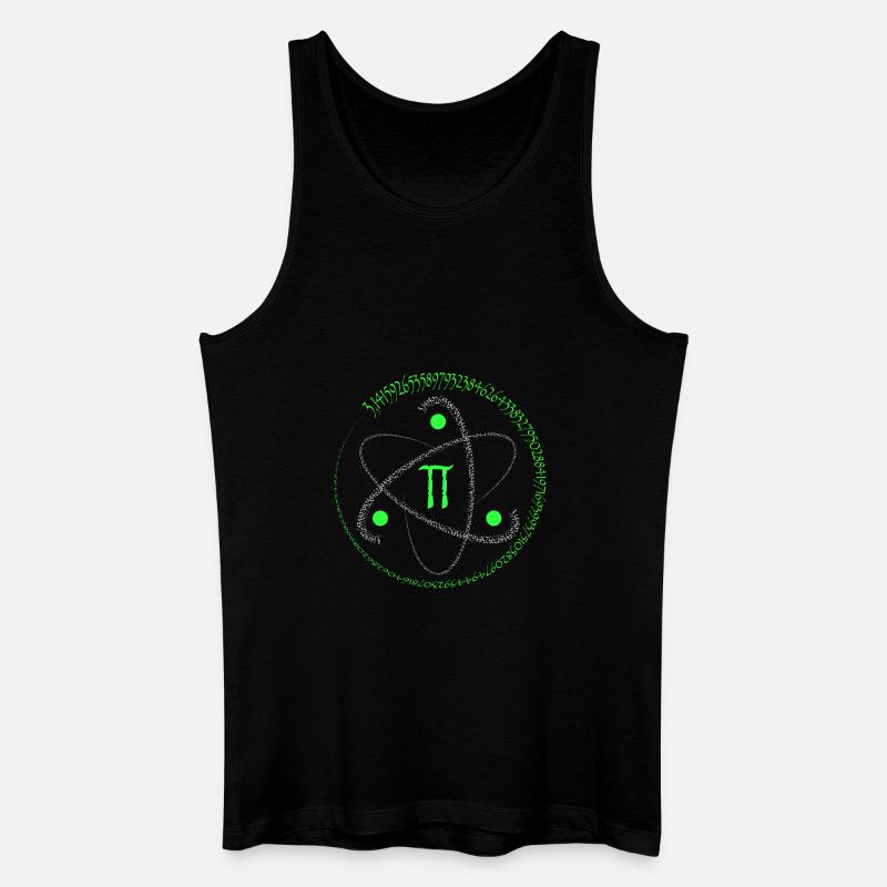 pi Zahl - Männer Bio Tank Top - Schwarz