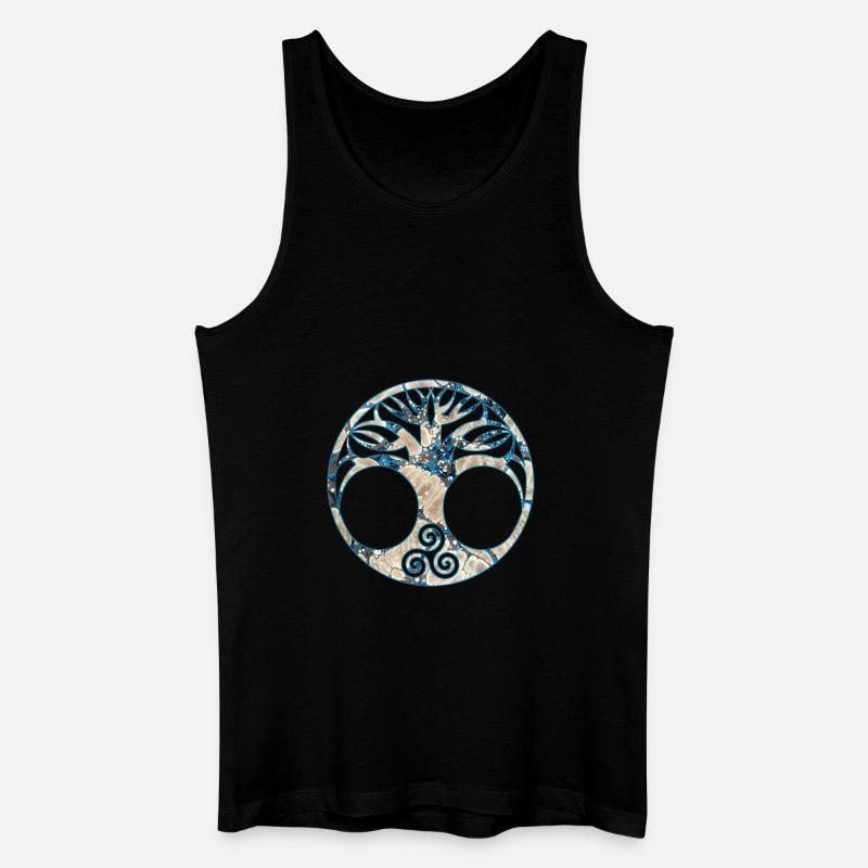 yggdrasil e 242 - Männer Bio Tank Top - Schwarz