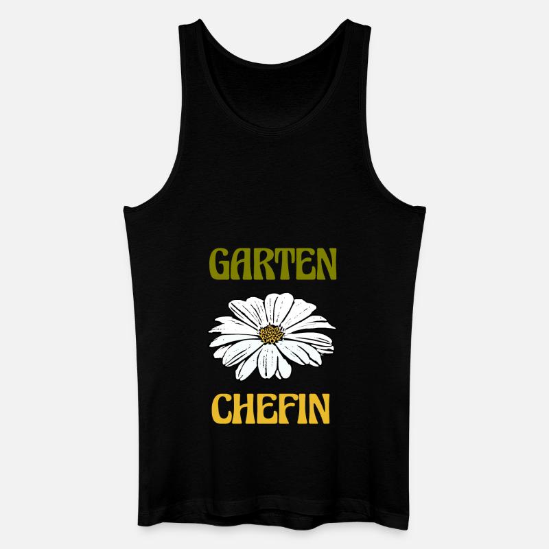 Garten Blume Gartenchefin - Männer Bio Tank Top - Schwarz