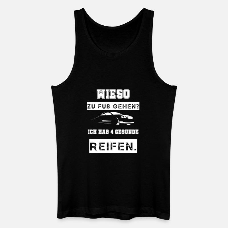 Auto Spruch cool - Männer Bio Tank Top - Schwarz
