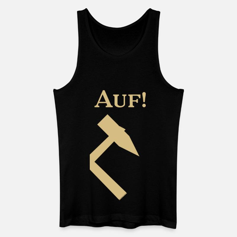 Partnershirt - Glück Auf! - Auf - Männer Bio Tank Top - Schwarz
