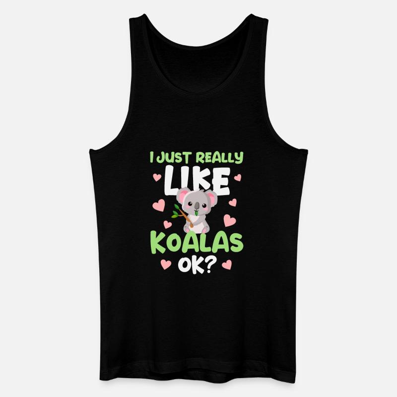 Koala Koalabär - Männer Bio Tank Top - Schwarz