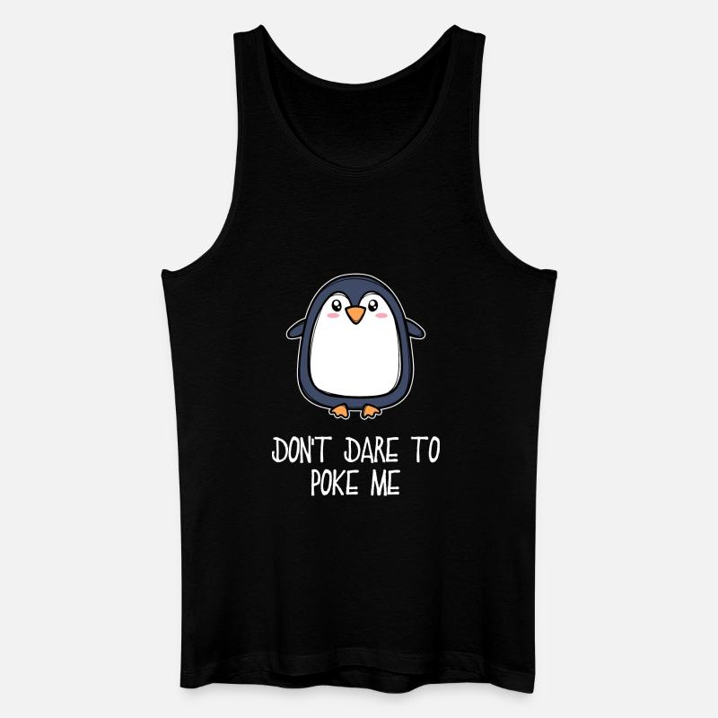 Antarktis Tier süß Pinguin Seevogel Statement - Männer Bio Tank Top - Schwarz
