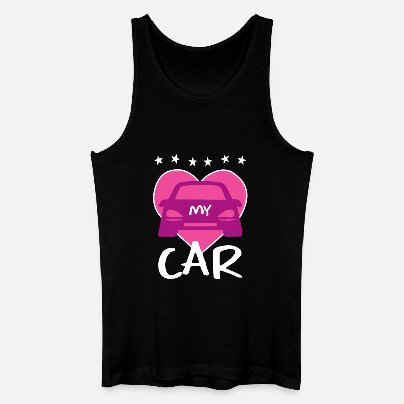 Ich Liebe mein Auto - Männer Bio Tank Top - Schwarz