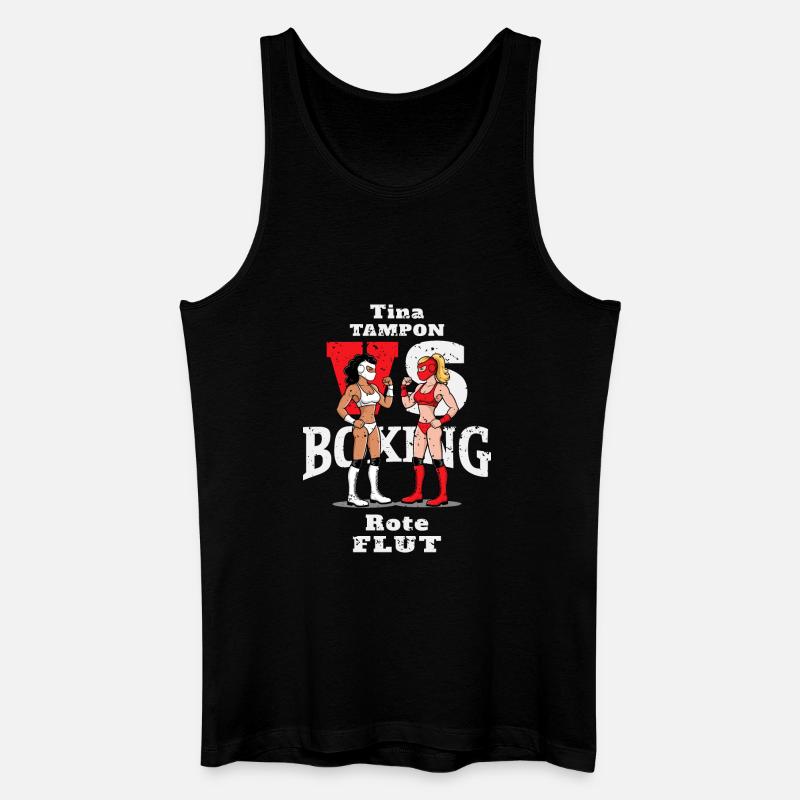 Frauenboxen - Männer Bio Tank Top - Schwarz