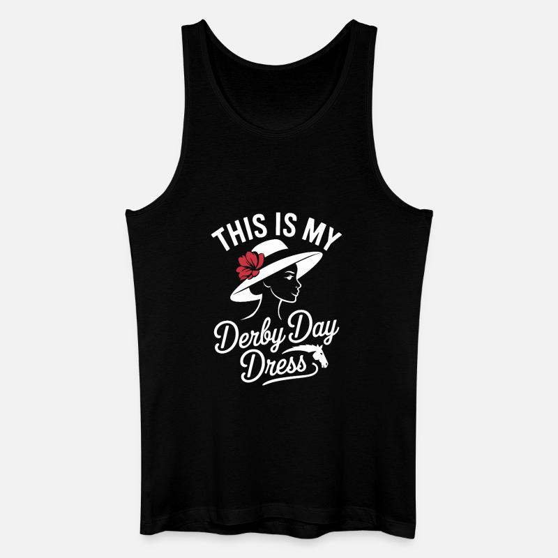 Derby Day Elegantes Hutdesign - Männer Bio Tank Top - Schwarz