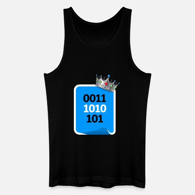 Binary King - Men’s Organic Tank Top - black