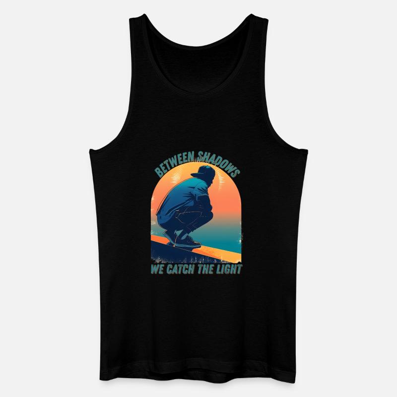 Between Light and Shadow - Men’s Organic Tank Top - black