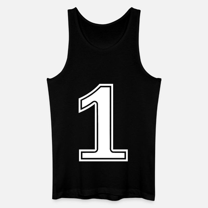 1 - Männer Bio Tank Top - Schwarz