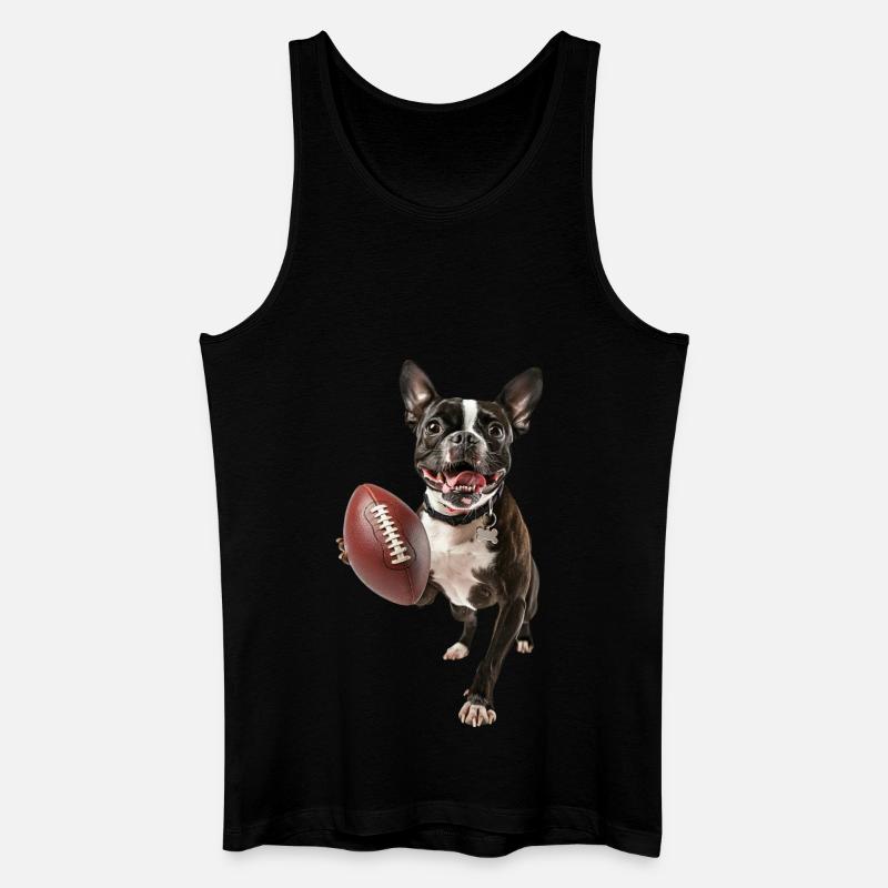 Boston Terrier - Männer Bio Tank Top - Schwarz