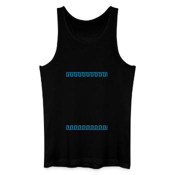 ornament griechisch - Männer Bio Tank Top - Schwarz - Vorne