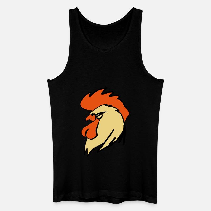 ROOSTER BOOSTER - Männer Bio Tank Top - Schwarz