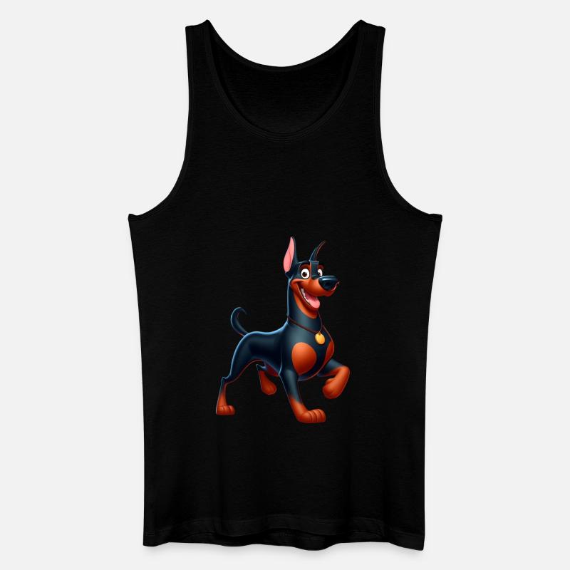 Dobermann 4 - Männer Bio Tank Top - Schwarz