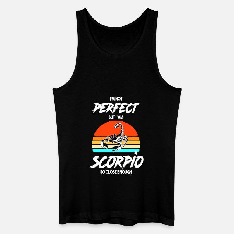 Sternzeichen Skorpion - Männer Bio Tank Top - Schwarz