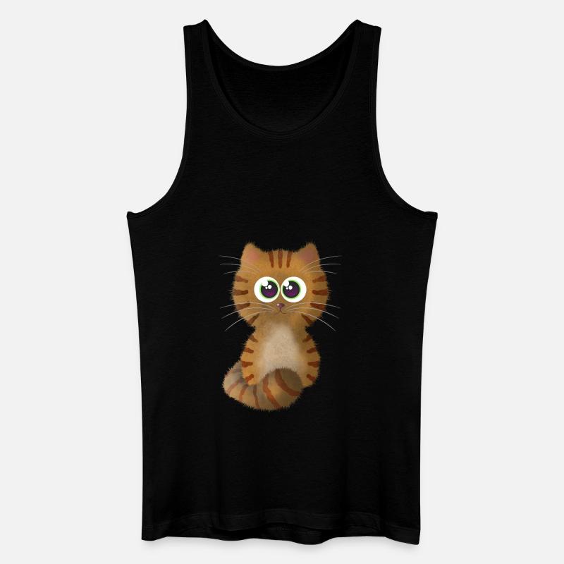 Katze 3 - Männer Bio Tank Top - Schwarz