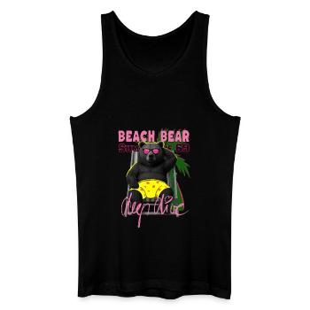 Beach Bear - Männer Bio Tank Top - Schwarz - Vorne