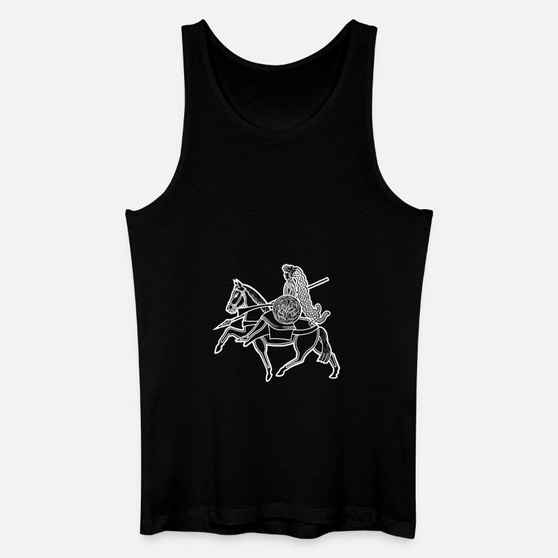 Reiter - Männer Bio Tank Top - Schwarz