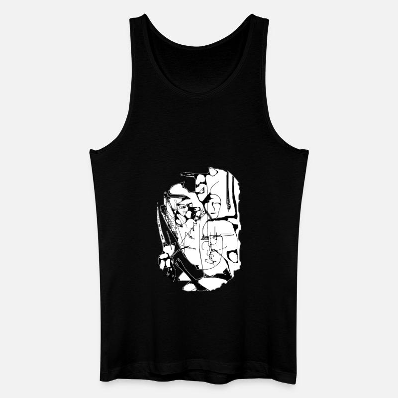 Freiheit der Interpretation - Männer Bio Tank Top - Schwarz