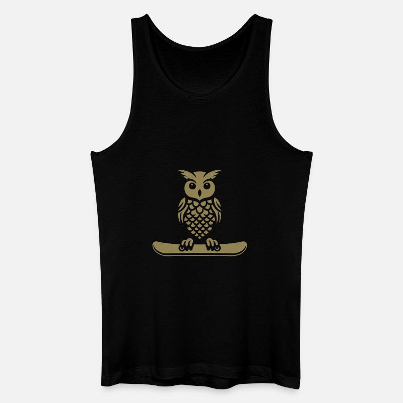 Minimalistisches Design: - Männer Bio Tank Top - Schwarz