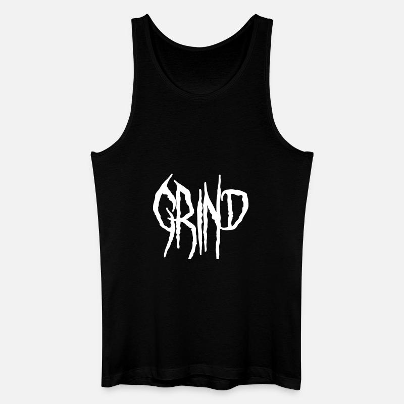 Grind - Männer Bio Tank Top - Schwarz