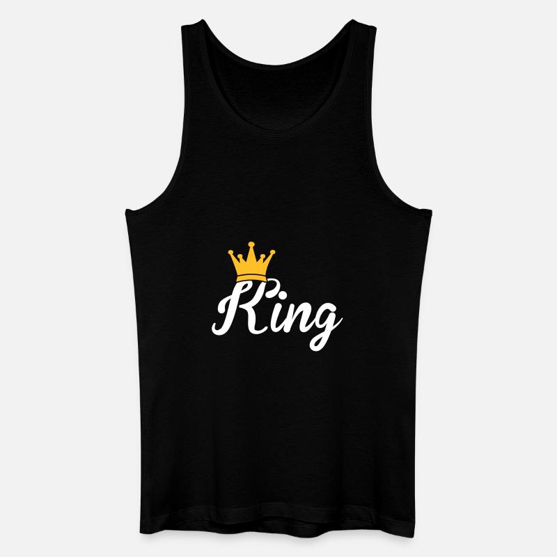 king - Männer Bio Tank Top - Schwarz