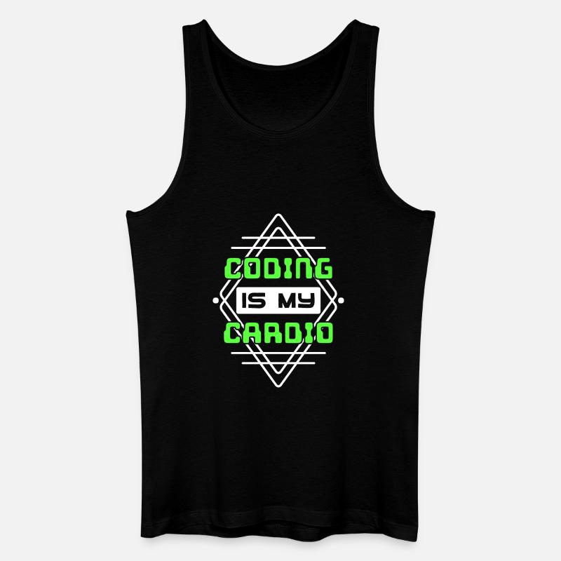 Developer Statement Code Skripting Webentwickler - Männer Bio Tank Top - Schwarz