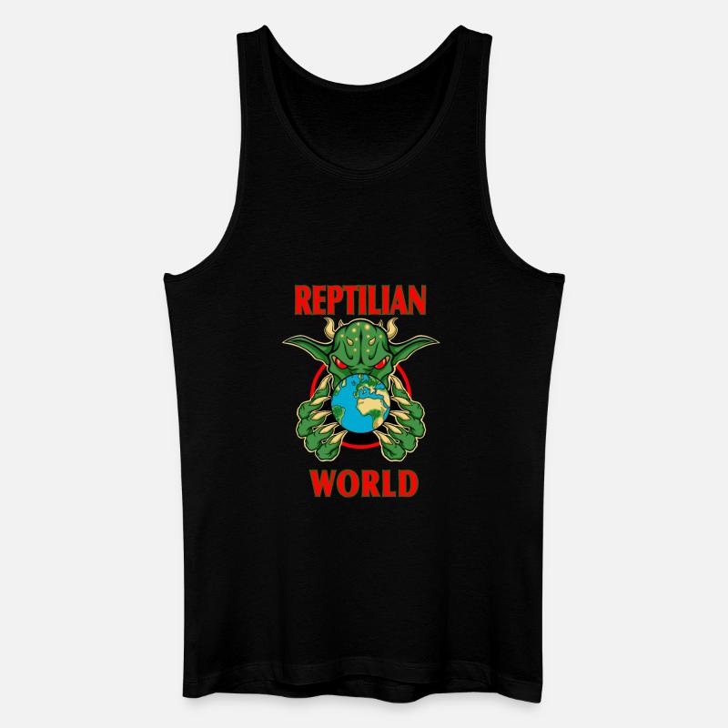REPTILISCH - Männer Bio Tank Top - Schwarz