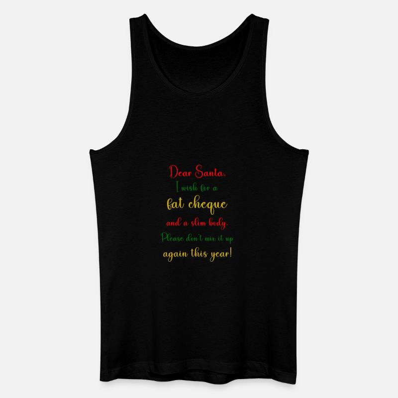 Dear Santa - Männer Bio Tank Top - Schwarz