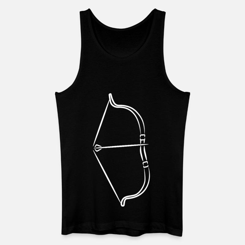 Pfeil und Bogen - Männer Bio Tank Top - Schwarz