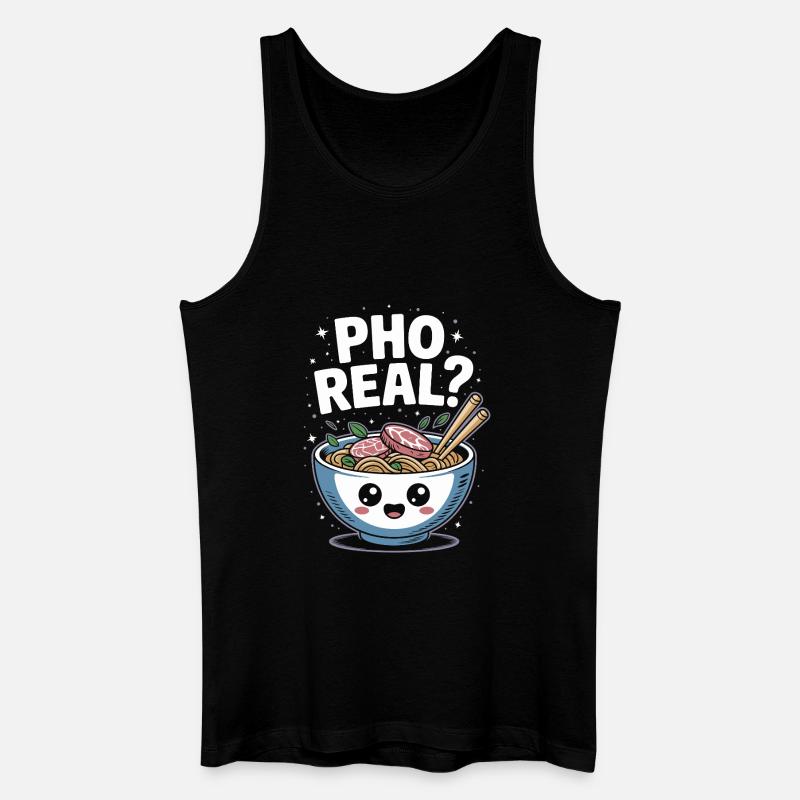 Pho Real Vietnamese Soup Pho - Männer Bio Tank Top - Schwarz