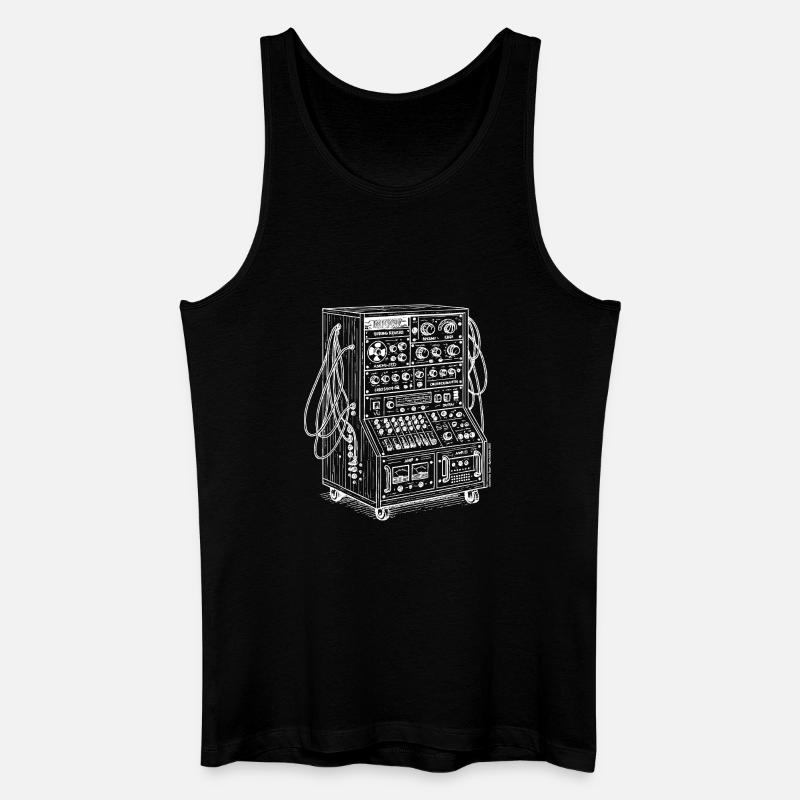 T-Shirt-Control-Tower-Soundsystem - Männer Bio Tank Top - Schwarz
