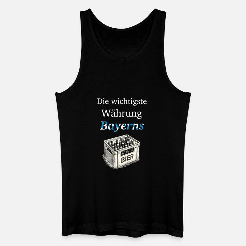 Die wichtigste Währung Bayerns - Männer Bio Tank Top - Schwarz