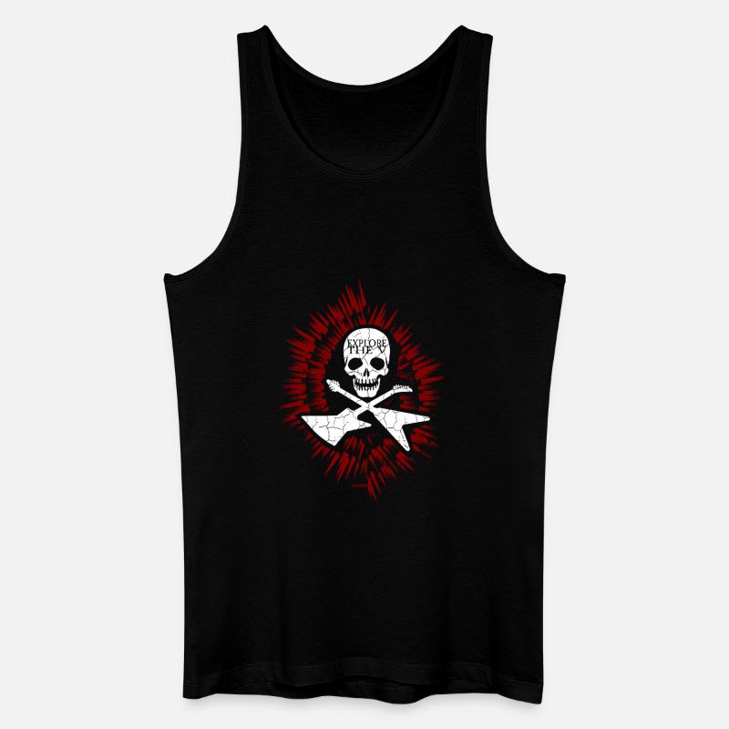 Explore the V - Männer Bio Tank Top - Schwarz