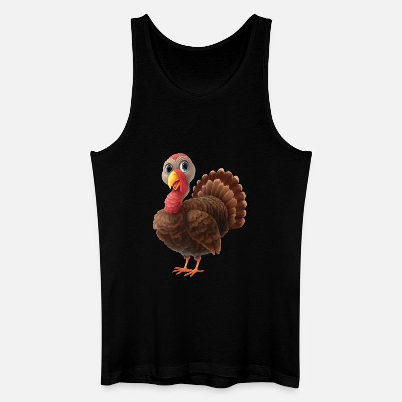 Truthahn - Männer Bio Tank Top - Schwarz
