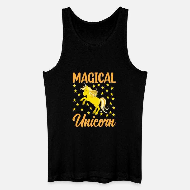 Magical Unicorn - Männer Bio Tank Top - Schwarz