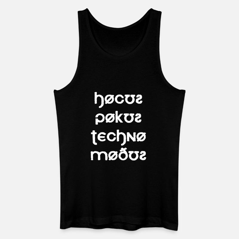 Hocus Pocus Techno Mode Font - Men’s Organic Tank Top - black
