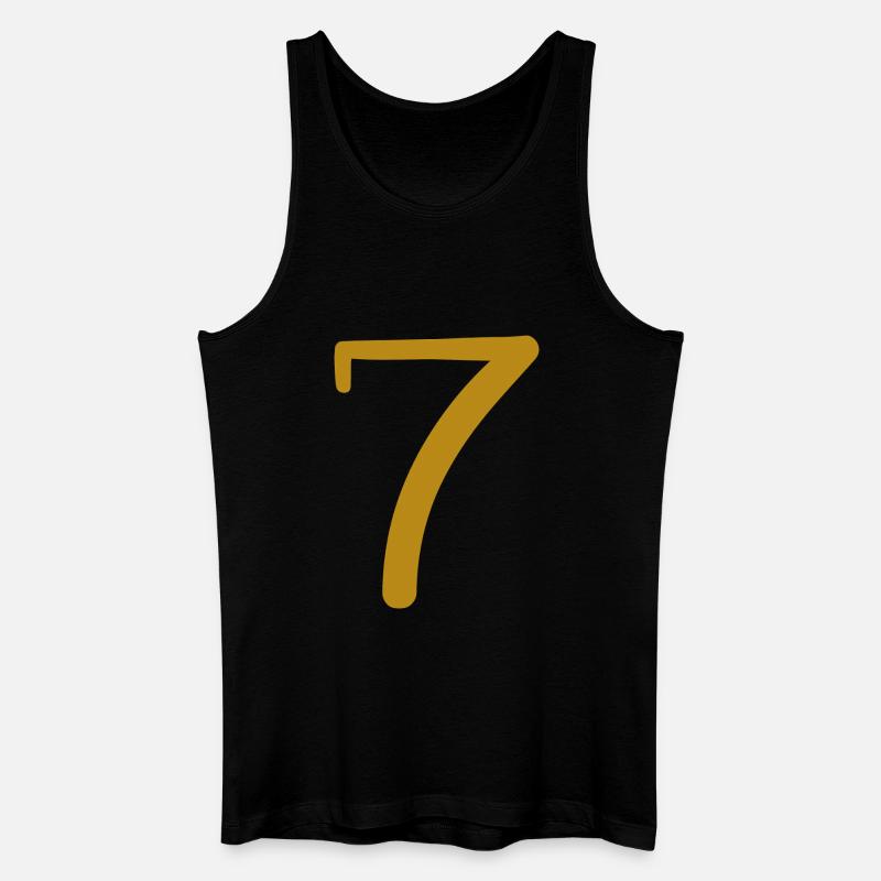 7 - Männer Bio Tank Top - Schwarz