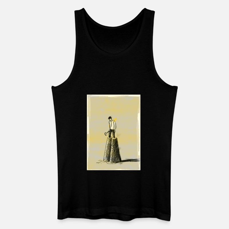 Vor dem Neuanfang - Männer Bio Tank Top - Schwarz