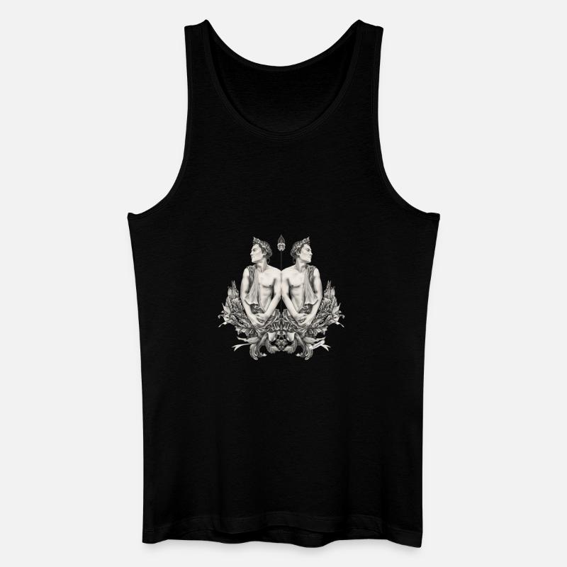 Zwillinge Sternzeichen - Männer Bio Tank Top - Schwarz