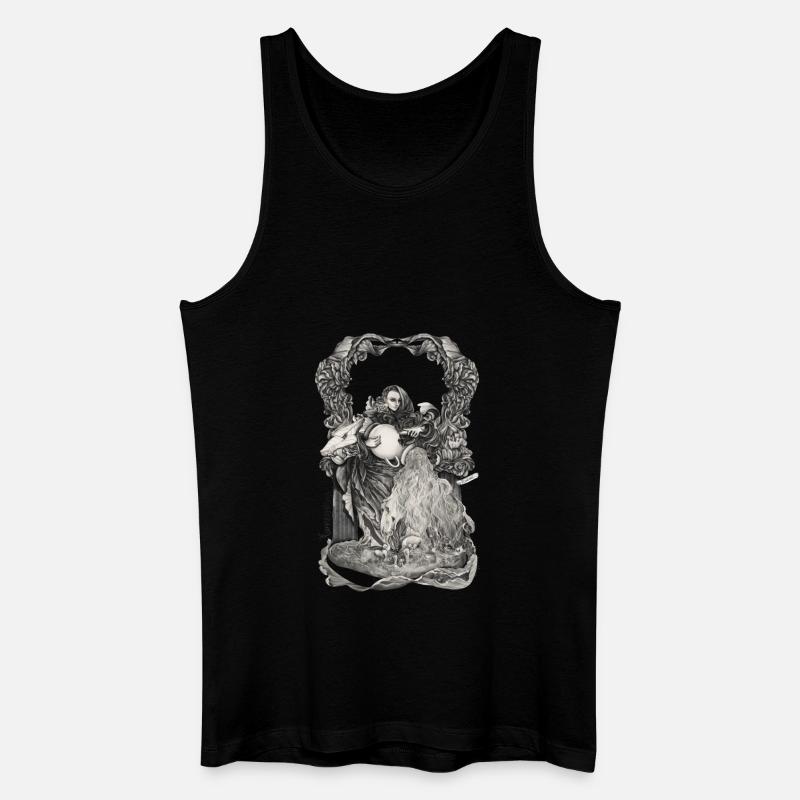 Aquarius Sternzeichen - Männer Bio Tank Top - Schwarz