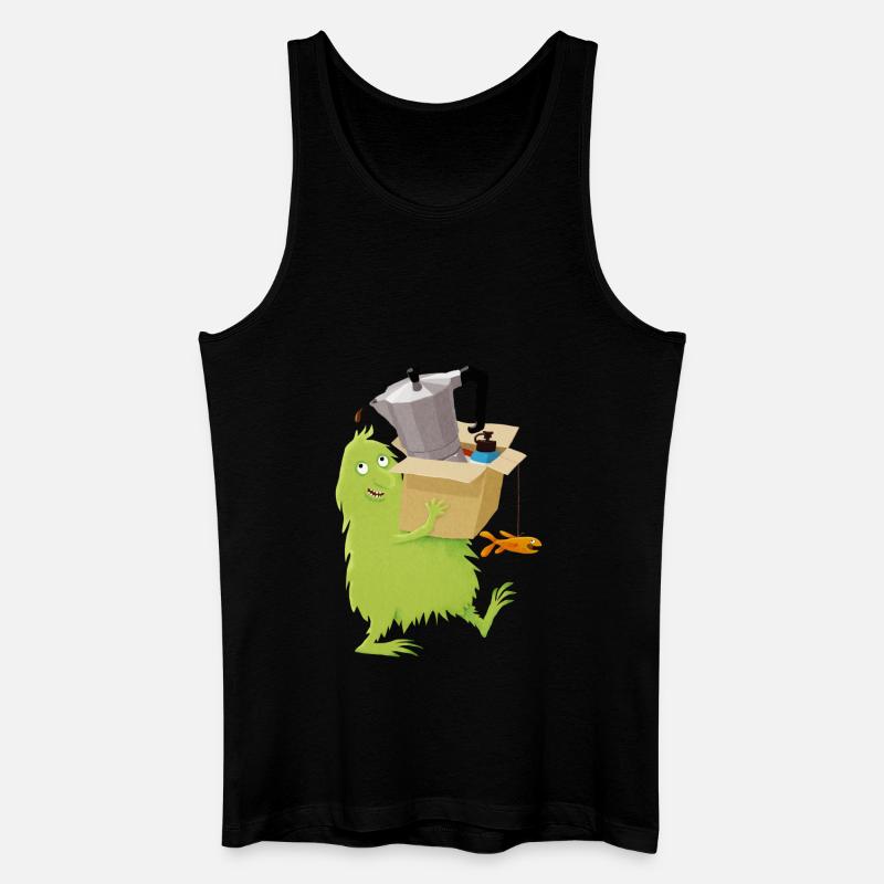 Umzugshelferlein - Männer Bio Tank Top - Schwarz