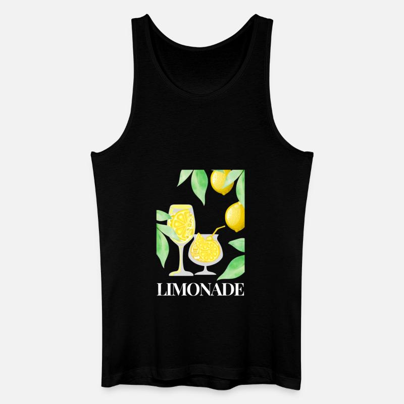 Zitrone Früchte Limonade - Männer Bio Tank Top - Schwarz