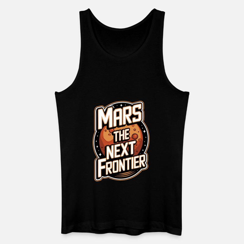 Mars Planète Planète Système Solaire - Débardeur bio Homme - noir
