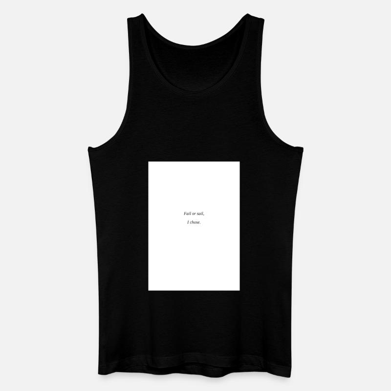 Das Segelleben - Männer Bio Tank Top - Schwarz