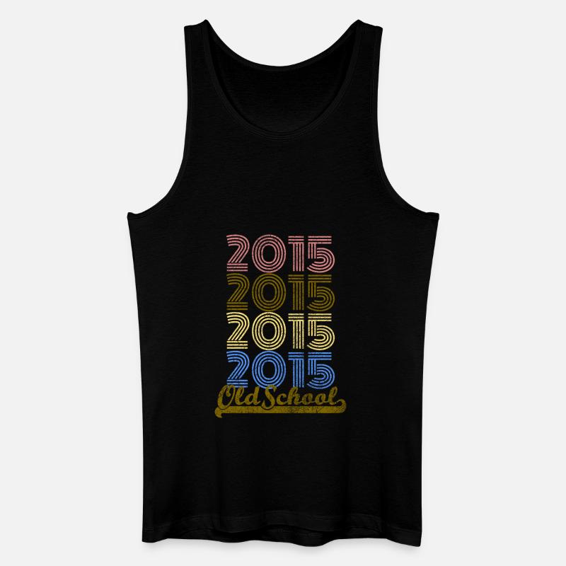Old School 2015 - Männer Bio Tank Top - Schwarz