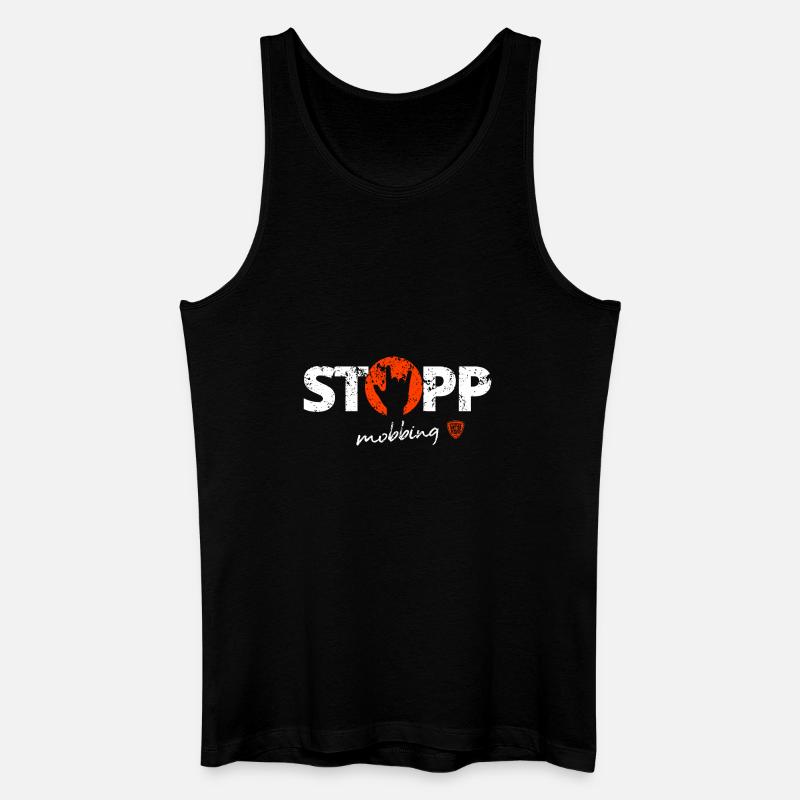 Stoppt Mobbing 5 - Männer Bio Tank Top - Schwarz